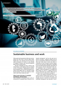 Sustainable business and work